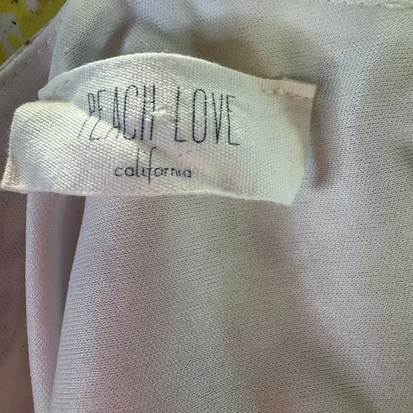 Peach Love California Yellow and Purple Midi Dress - Picture 4 of 4